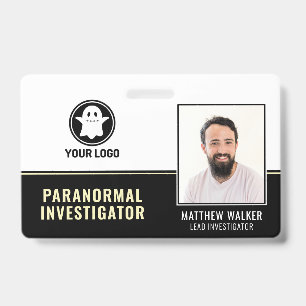 Paranormaler Ermittler Geisterjäger Fotoausweis Ab Ausweis