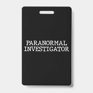 Paranormaler Ermittler Geistjagd EVP Ausweis