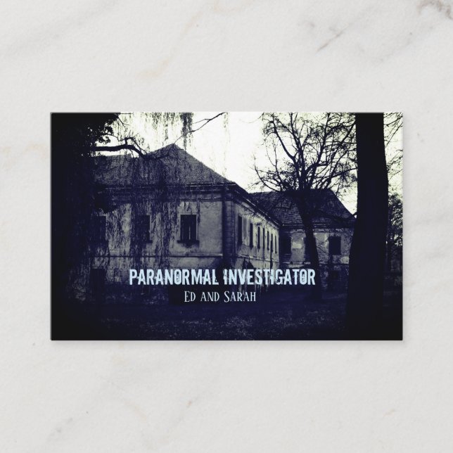 Paranormaler Ermittler Spuk 2 Visitenkarte (Vorderseite)
