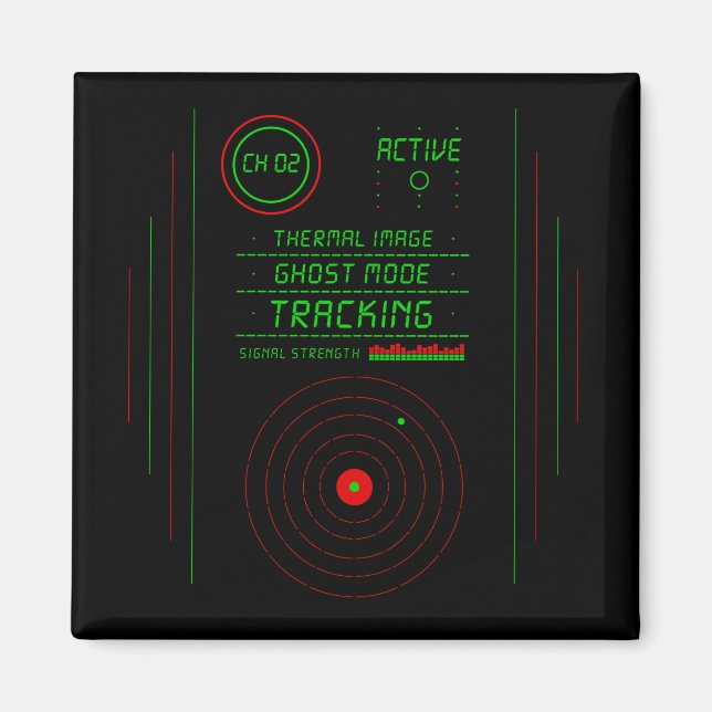 Paranormaler Geister-Tracker-Radar-Display-Scanner Magnet (Vorne)