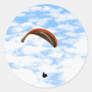 Parapente dans les nuages - Stickers personnalisab