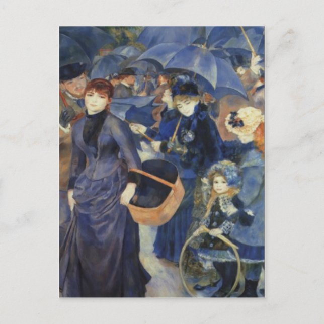 Parapluies Pierre-Auguste Renoir Carte de fête des (Devant)