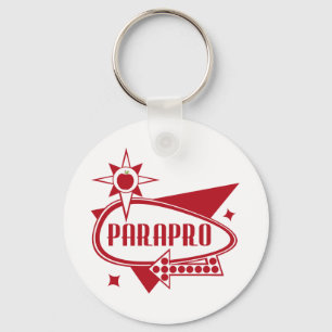 Parapro - Retro rote Sechzigerjahre inspiriertes Schlüsselanhänger
