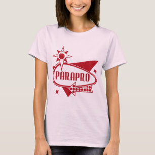 Parapro - Retro rote Sechzigerjahre inspiriertes T-Shirt