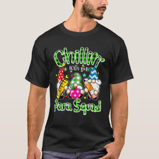 Paraprofessional Para Squad Chillin Gnomes Christm T-Shirt