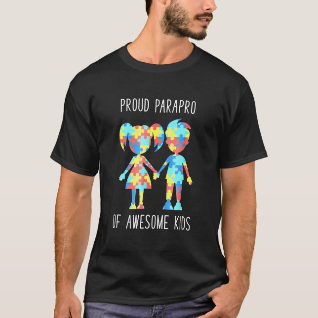 Paraprofessional Shirt Autism Proud Parapro School (Vorderseite)