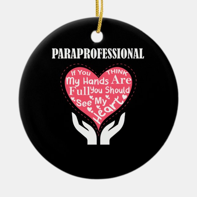 Paraprofessional, wenn du denkst, dass meine Hände Keramik Ornament (Vorne)