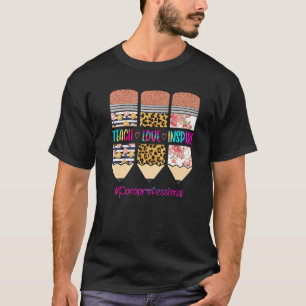Paraprofessioneller Lehr Liebe Inspirieren Bleisti T-Shirt