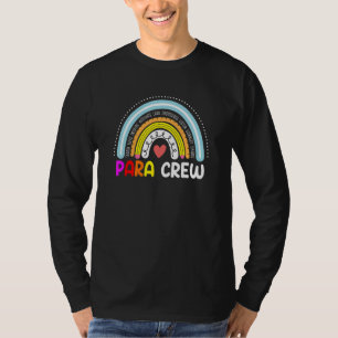 Paraprofessioneller Para-Trupp Lehrer Crew Boho Re T-Shirt