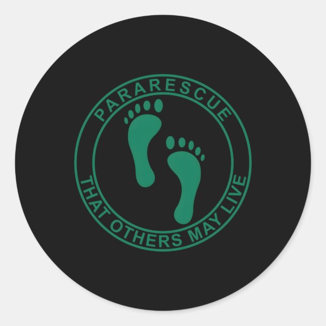 Pararescue Pj Jolly Green Feet 0705201802 Runder Aufkleber (Vorderseite)