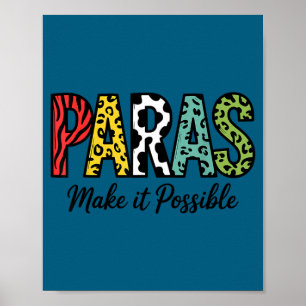 Paras ermöglichen Lehrerparaprofessional Poster