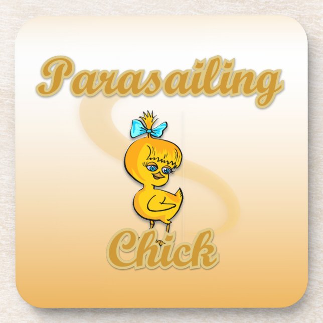 Parasailing Chick Untersetzer (Vorderseite)