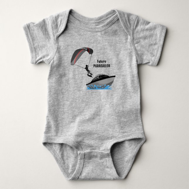 Parasailing Design Baby Bodysuit Baby Strampler (Vorderseite)