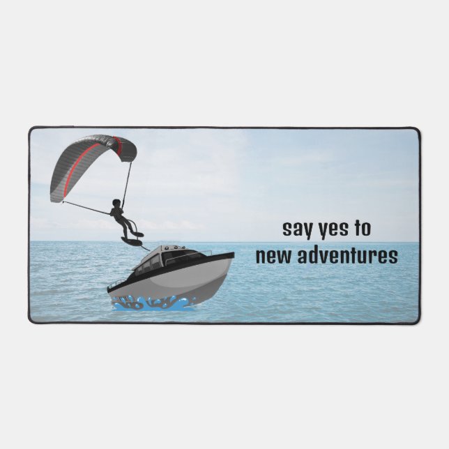Parasailing Design Desk Schreibtischunterlage (Vorderseite)