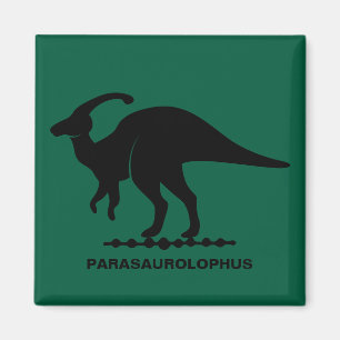 Parasaurolophus-Dinosaur-Silhouette-Magnet Magnet