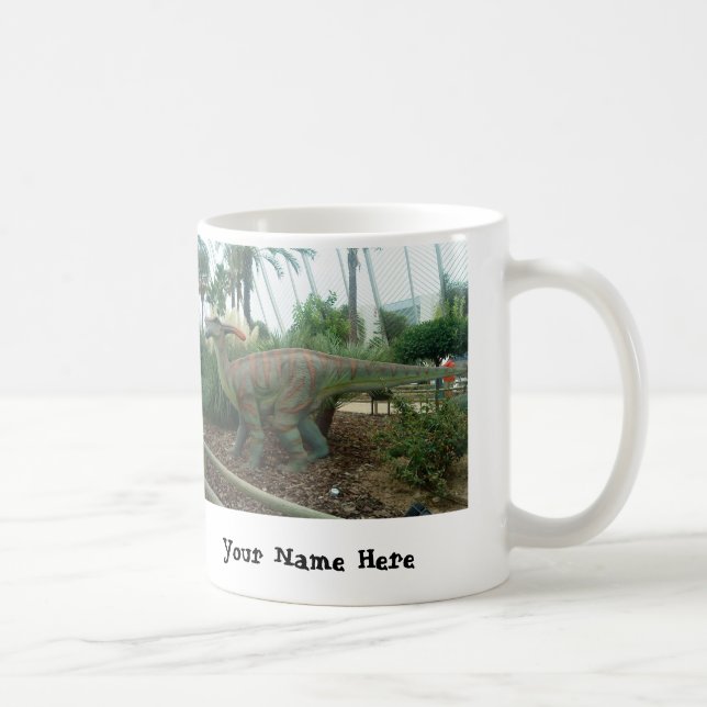Parasaurolophus Dinosaurier Persönliche Umarmung Kaffeetasse (Rechts)