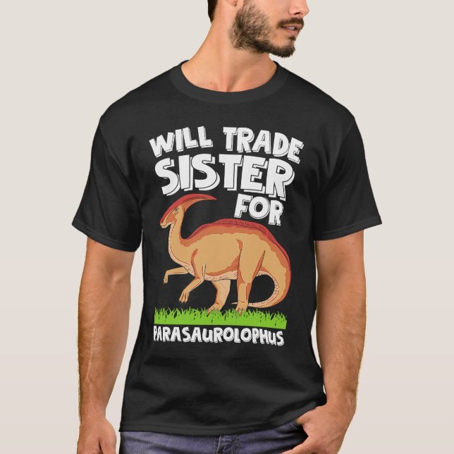 Parasaurolophus Futere Paleontologist Dinosaur T-Shirt (Vorderseite)