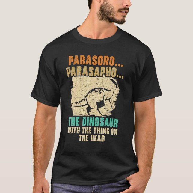 Parasaurolophus Future Paleontologist Dinosaur Ext T-Shirt (Vorderseite)