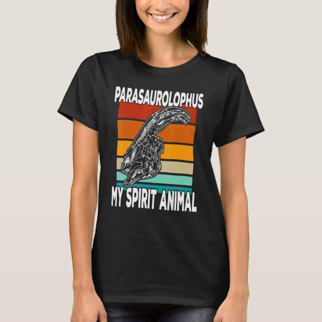 Parasaurolophus Is My Spirit Animal  Kids T-Shirt (Vorderseite)