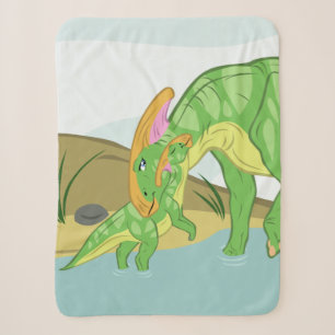 Parasaurolophus Mama und Baby Sherpadecke