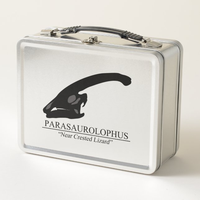 Parasaurolophus Metall Brotdose (Vorderseite)