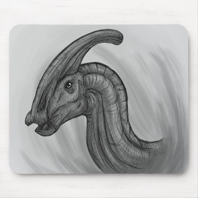 Parasaurolophus Sketch Mousepad (Vorne)