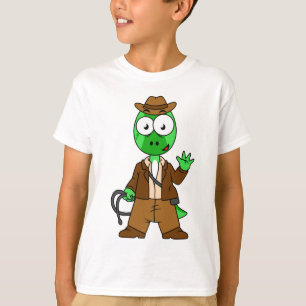 Parasaurolophus, verkleidet als Indiana Jones. T-Shirt