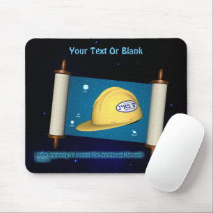 Parascha Bereshit - Yesh M'ayn Construction Mousepad