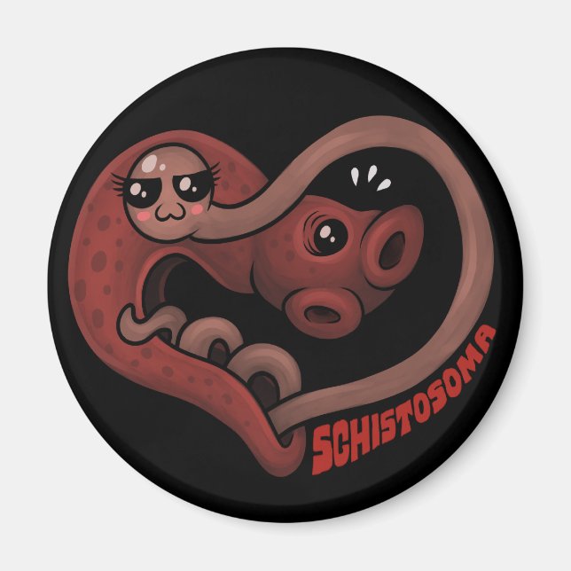 PARASITEN: Blutflüsse (Schistosoma) Magnet (Vorne)