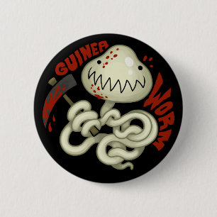 PARASITEN: Guinea-Wurm Button