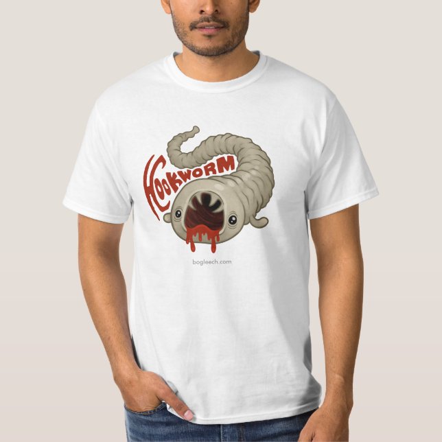 PARASITEN: Hookworm (Necator) T-Shirt (Vorderseite)