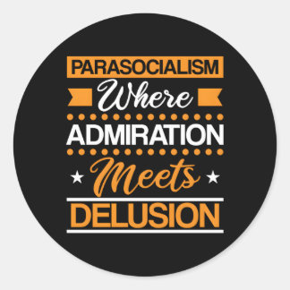 Parasocialismus ist die Illusion des Aktivismus oh Runder Aufkleber