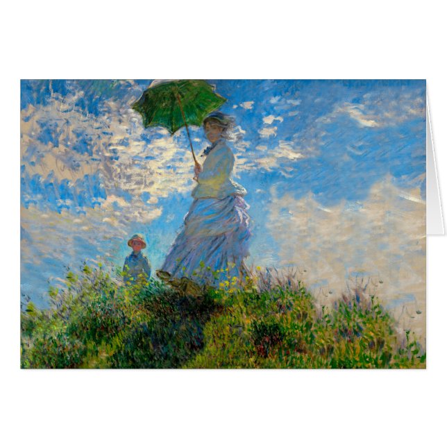 Parasol Monet Femme Impressionnisme (Devant horizontal)