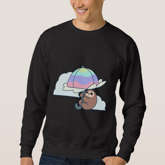 Parasol Sloth Angepasst Sweatshirt (Vorderseite)