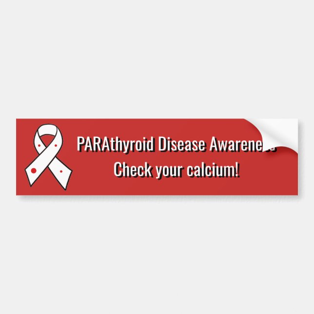 Parathyreoid- Krankheits-Bewusstseins-Band Autoaufkleber (Vorne)