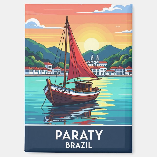 Paraty Brazil Travel Magnet (Vorderseite)