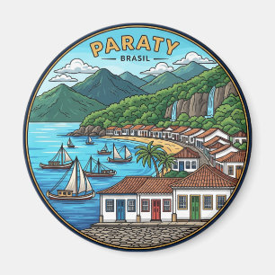 Paraty Brazil Travel Magnet