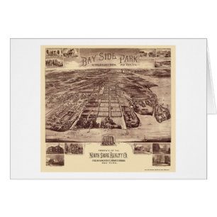 Parc de Bayside - Queens, carte panoramique de NY