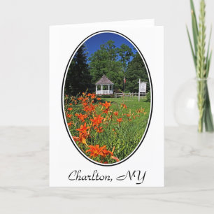 Parc de Hawley, Charlton, carte de voeux de NY