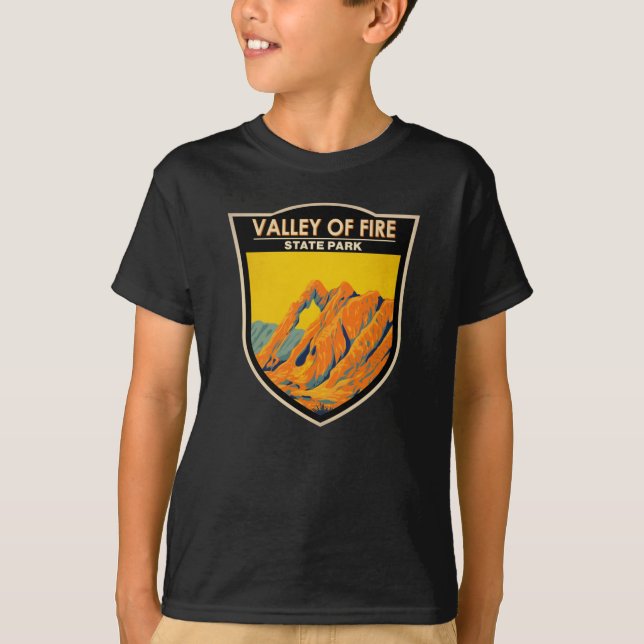 Parc d'état de la vallée du feu Nevada T-Shirt Vin (Devant)