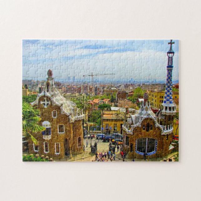 Parc Guell Gaudi Barcelona. Jigsaw Puzzle (Horizontal)