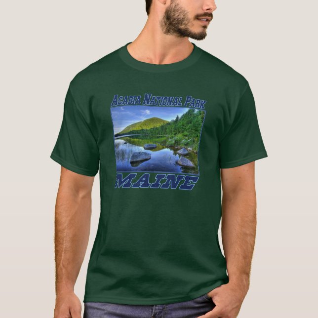 Parc national d'Acadia - T-shirt foncé adulte du (Devant)