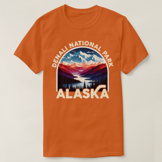 Parc national de Denali Alaska TShirt 2 (Design devant)