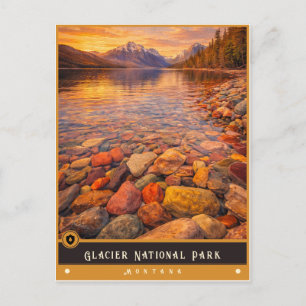 Parc national de Glacier Montana Carte postale a