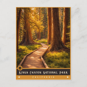Parc national de Kings Canyon   Carte postale anci