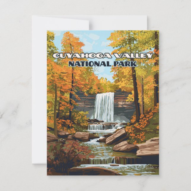 Parc national de la vallée de Cuyahoga Carte Ohio  (Devant)