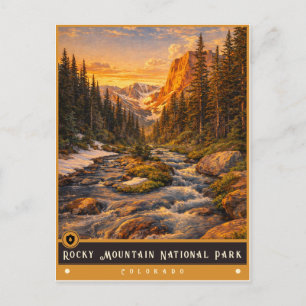 Parc national de Rocky Mountain Carte postale an