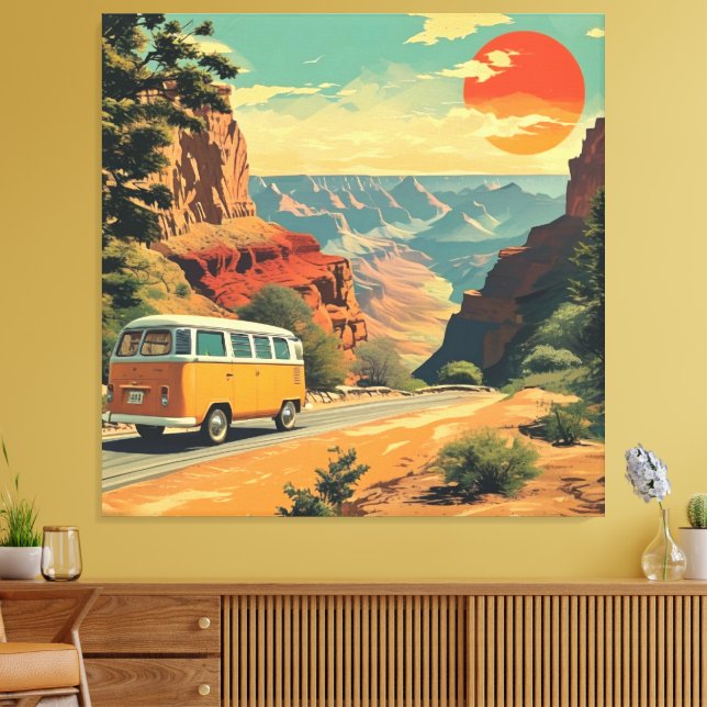 Parc national de toile enroulé de style rétro (Insitu(Salon))