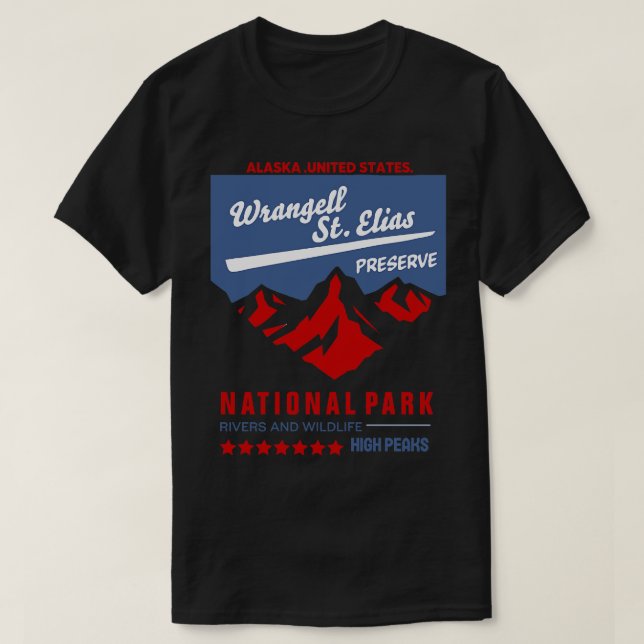 Parc national de WrangellSt Elias TShirt 2 (Design devant)