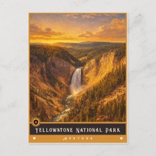 Parc national de Yellowstone Carte postale du Mo